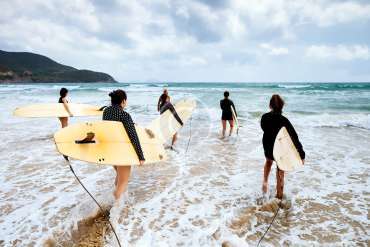 Surfing in Groups is One of the Most Fun and Safe Sports